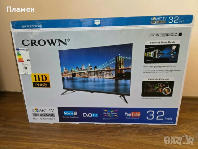 Телевизор Crown с проблем, снимка 3 - Телевизори - 54350961
