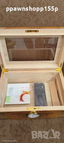 Продавам нов и неизползван хумидор CIGARLOONG за съхранение на пури., снимка 5 - Табакери - 55681689