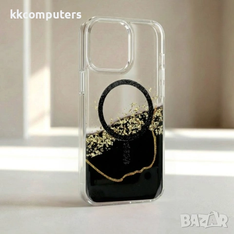 Кейс Epoxy Mag за iPhone 17 Pro Max (6.9) черен и Протектор, снимка 4 - Калъфи, кейсове - 54156294