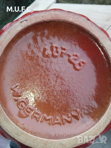 Керамична ваза W.Germany 1970.Уникална, снимка 4 - Антикварни и старинни предмети - 54013319