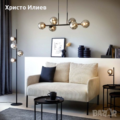 Модерна висяща лампа дизайнерска Плафон Полилей, снимка 2 - Лампи за таван - 54782718