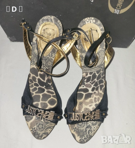 JUST CAVALLI оригинални сандали 38,5, снимка 2 - Сандали - 55050063
