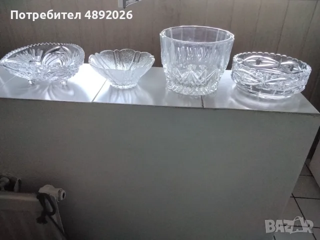 Кристални купи за бонбони, сладки, ядки