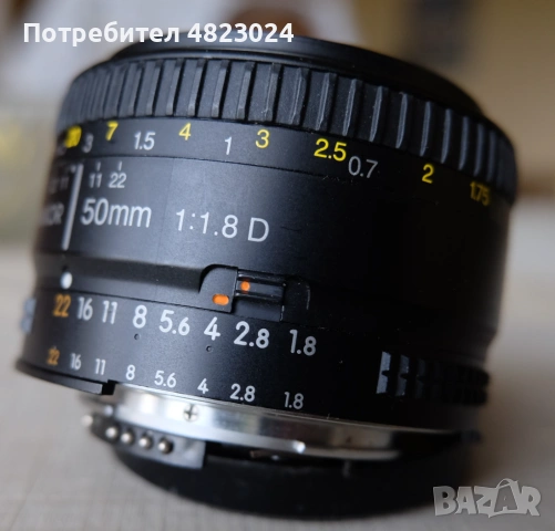 Nikon Nikkor 50mm f1.8 AF-D Lens. Nikon F Mount, снимка 6 - Обективи и филтри - 54514296