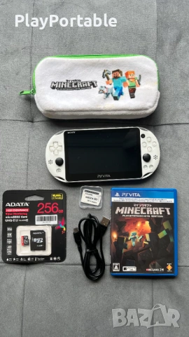 Modded Ps Vita PCH-2000 Minecraft Limited Edition 128GB/256GB with games, снимка 2 - PlayStation конзоли - 54376608