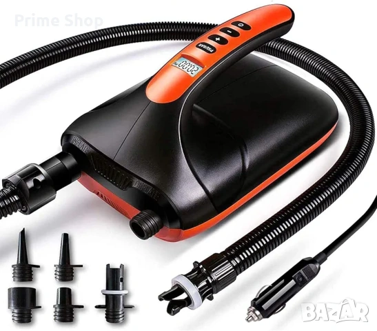 Електрическа SUP помпа Ruitx 20 PSI, 12V, двустепенна с LCD дисплей