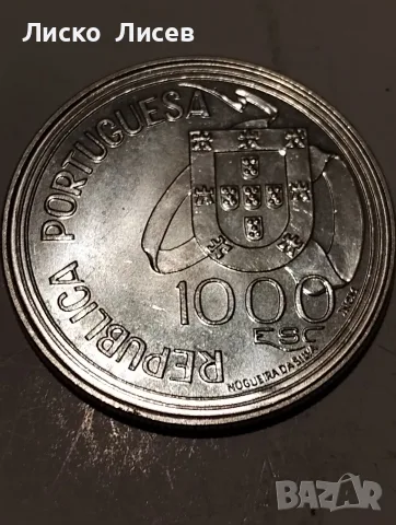Португалия 1000 ескудо 1994г., снимка 6 - Нумизматика и бонистика - 55587983