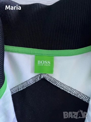 Hugo Boss оригинално спортно горнище с цип размер L, снимка 3 - Суичъри - 55479457