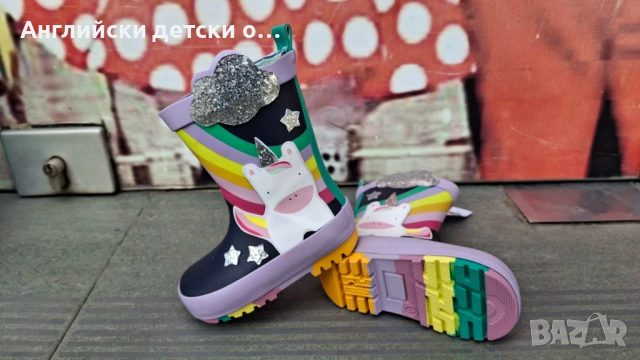 Английски детски гумени ботуши, снимка 3 - Бебешки боти и ботуши - 54277726