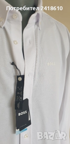 Hugo Boss Cotton Cool Max Regular Fit Cotton Mens Size 44 / 17 /1/2 XL НОВО! ОРИГИНАЛ! Мъжка Риза!, снимка 7 - Ризи - 54883564