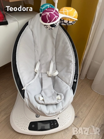 Бебешка електрическа люлка 4moms MamaRoo 4.0, снимка 4 - Детски люлки - 55173320