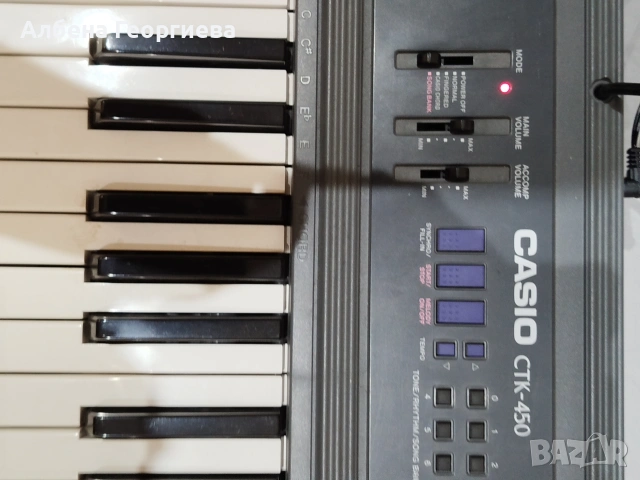 Синтезатор CASIO CTK 450, снимка 3 - Синтезатори - 55011525