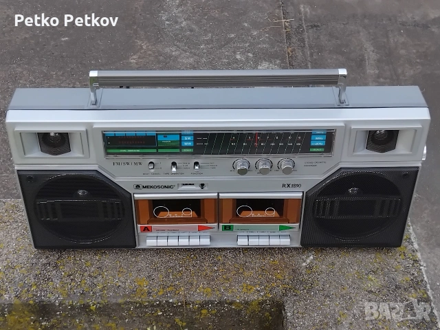 Продавам Много Рядък Модел Касетофон ( MEKOSONIC RX-1890 JAPAN) , снимка 2 - Радиокасетофони, транзистори - 54373993