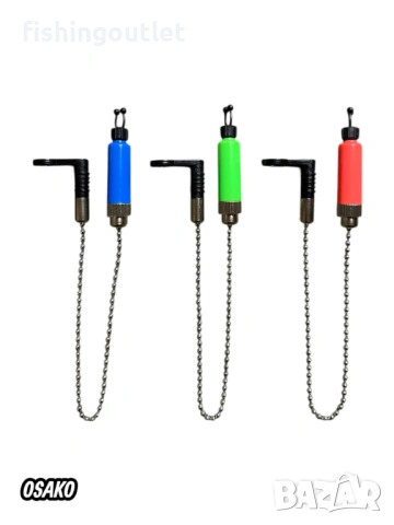 Kомплект за дънен риболов - три въдици 3.6м , три макари 13 лагера, стойка, аларми и обтегачи, снимка 10 - Въдици - 54225073