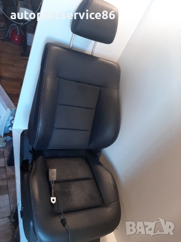 Предна дясна седалка черна кожа за Mercedes W212 2.2 CDI (2012), снимка 3 - Части - 55240455