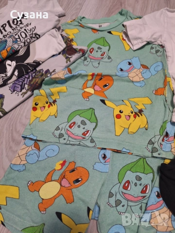 Екип pokemon h&m, снимка 3 - Детски тениски и потници - 54830899