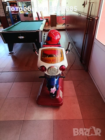 Детска клатушка - полицейски мотор, снимка 2 - Друго търговско оборудване - 54318327