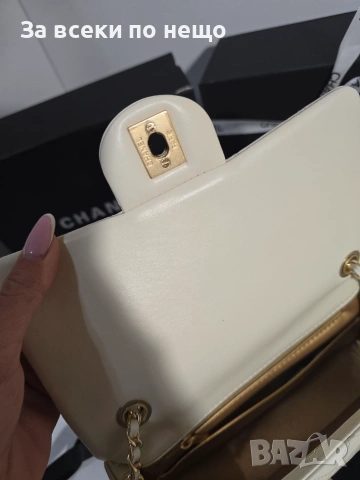 Chanel Flap Bag gold square Дамска Чанта От Естествена Телешка Кожа Код Brand Luxury Fashion28, снимка 5 - Чанти - 54960930