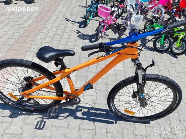 BG Алуминиев велосипед 26" JUMP hdb оранж, снимка 3 - Велосипеди - 54862592