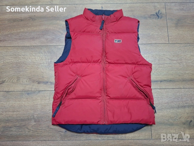 Napapijri Reversible Down Vest Размер 6-годишни Височина 120см Детски Пухен Елек Двулицев