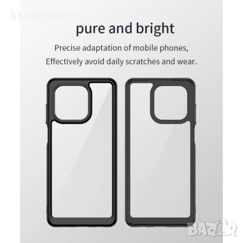 Прозрачен TPU+Акрил Калъф за Honor X6d 5G - Airbag, Антиотпечатък, 5 цвята, снимка 7 - Резервни части за телефони - 54517992