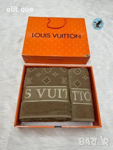 плажни кърпи 90×50см 70×140см 2 броя в кутия Christian Dior Versace Calvin Klein Louis Vuitton , снимка 2 - Хавлиени кърпи - 55217763