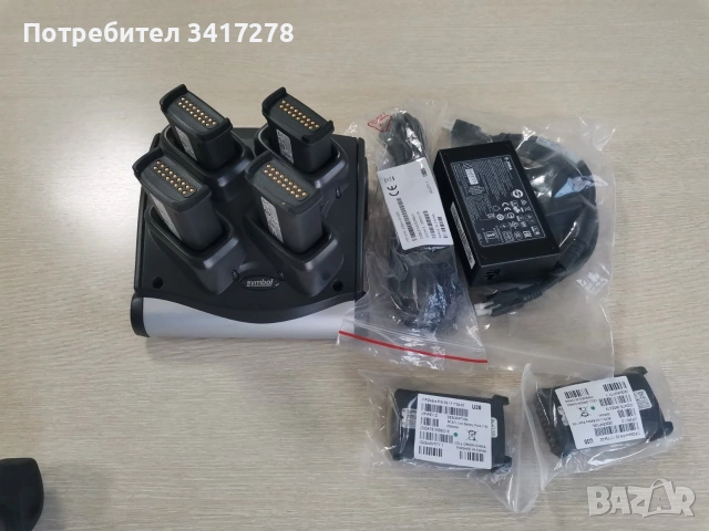 Комплект 6 бр. Zebra Symbol MC9200 / MC92N0 + зарядни станции и батерии – нови, снимка 5 - Електронни четци - 55285475