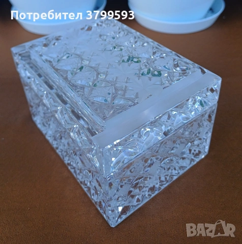 Две кристални кутии за цигари-пепелници, снимка 7 - Декорация за дома - 54667556