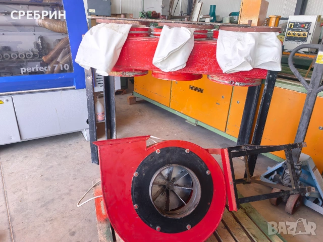 Аспирация с 3 чувала мотор 7.5кв,6000 кубика , снимка 8 - Други машини и части - 55097474
