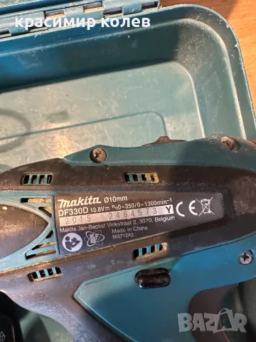 винтоверт "Makita DF330D"/10,8V/+led фенер, снимка 6 - Винтоверти - 55477719