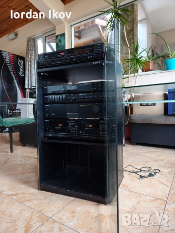 Sony CDP-350+STR-225+TC-W255+Шкаф, снимка 8 - Аудиосистеми - 55072417