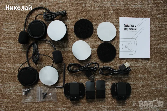Блутут интерком Xinowy V6/Bluetooth Intercom, снимка 3 - Друга електроника - 30741062