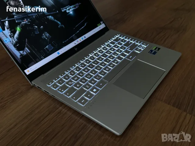 14' Full HD+ Core i7-1165G7 HP Envy 16GB LPDDR4X/256GB NVMe/Win 11/Nvidia GTX 1650 Ti 4GB/Бат 6ч, снимка 6 - Лаптопи за игри - 55353334