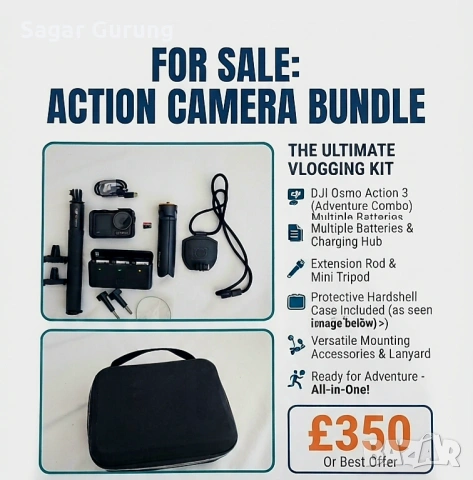 DJI Osmo Action 3 Adventure Combo – Like New! 