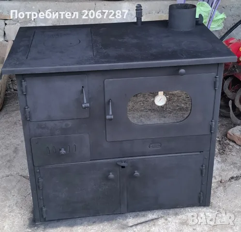 Готварска печка на дърва с водна риза Прити.