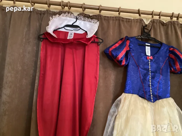 Оригинална рокля наСнежанка  с наметало,от Disney Париж 11-12 г, снимка 7 - Детски рокли и поли - 55354244