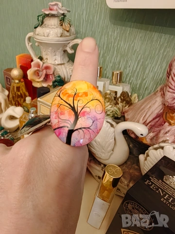 Мурано страхотен пръстен , снимка 2 - Пръстени - 54082425