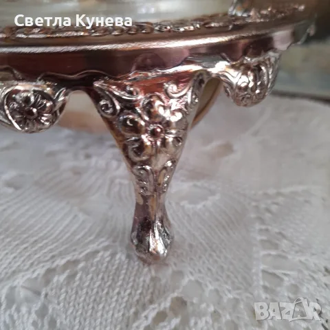 Винтидж английски съд за масло или хайвер, снимка 4 - Аксесоари за кухня - 55597356
