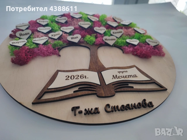 Подарък за учител, снимка 5 - Декорация за дома - 54102045