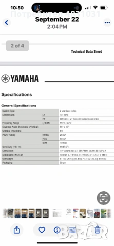 Yamaha S115V, снимка 5 - Ресийвъри, усилватели, смесителни пултове - 54589025