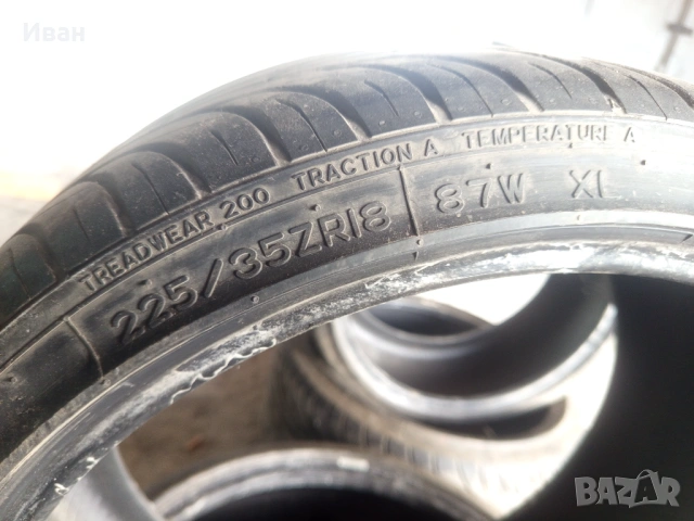 4 бр. Летни 225/35 R18, снимка 3 - Гуми и джанти - 54935137