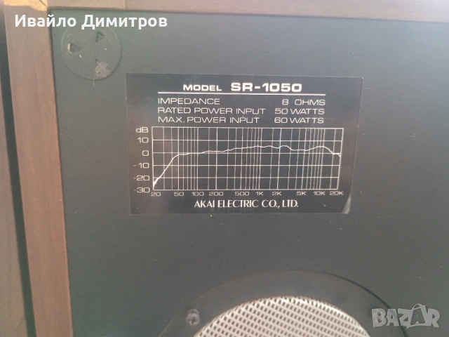 Akai SR-1050 говорители и филтри, снимка 4 - Тонколони - 54878031