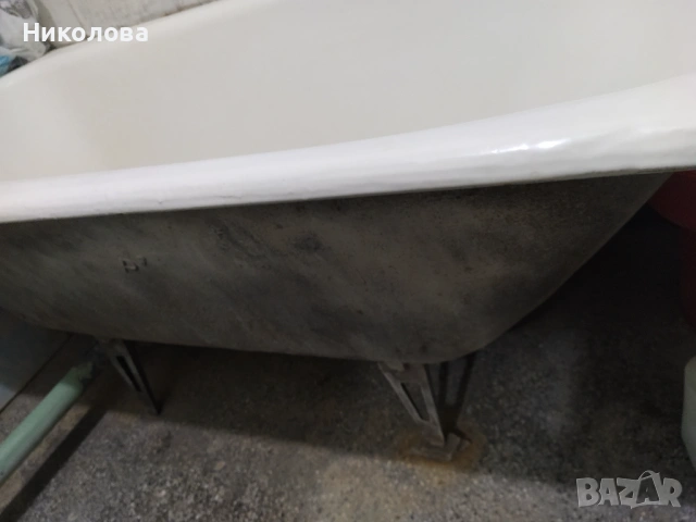 Бяла,чугунена вана., снимка 4 - За банята - 54188123
