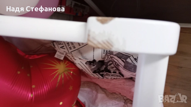 Детско дървено легълце с вградена люлка и матрачето ARBOR BABY, снимка 5 - Кошарки - 54606530