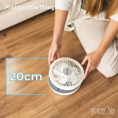 Вентилатор Cecotec EnergySilence 800 FoldAir Portable, снимка 3 - Вентилатори - 55419241