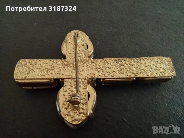 Кръст, бижу от 70те, 7/4 см, снимка 3 - Други - 54945752