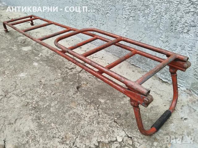 Стара Соц Сгъваема Метална Шахтова Стълба. / 8 кг. / НОМЕР 1282., снимка 2 - Антикварни и старинни предмети - 55325675