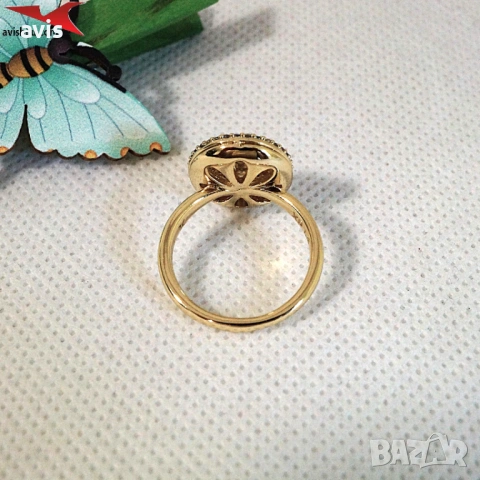 Пръстен с 14К златно покритие 224897, снимка 2 - Пръстени - 54349463