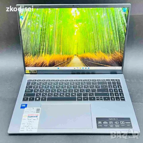 Лаптоп ACER AG16-71P-70SZ 16 Инча, снимка 2 - Лаптопи за дома - 55575928