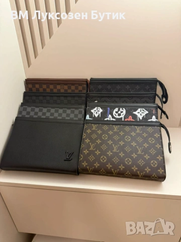 🔥 Мъжки клъч Louis Vuitton – за мъжа с визия и стил! 🔥, снимка 4 - Портфейли, портмонета - 54006270